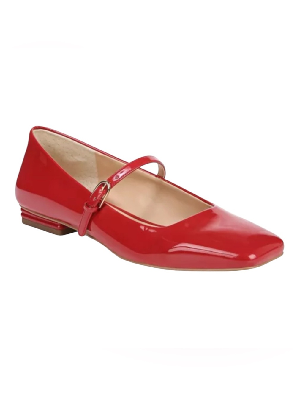 Franco Sarto Red Patent Mary Jane Flats Size 10 NWOB